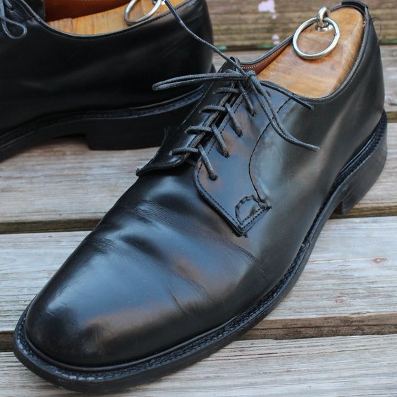 VTG 80s Church's "Shannon" Black Polished Derby, Size 10.5 US, Made in England - Picture 4 of 12